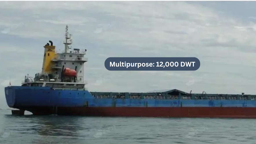 2007 Multipurpose Vessel: USD $4.2M / 12,000t / 139m / CCS / Diesel