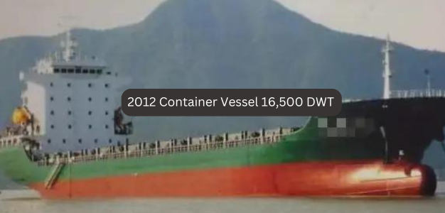 2012 Container Vessel: USD $8.85M / 16,500t / 160m / CCS / 1131 TEU / Diesel