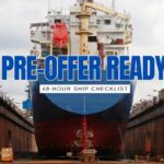 “The 48-Hour Pre-Offer Checklist” — class status, PSC hits, corrosion flags, yard slots, parts lead times