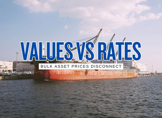 Ship Values vs Freight Rates When Dry Bulk Asset Prices Disconnect